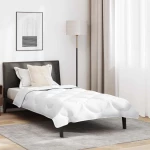vidaXL Πάπλωμα με μαξιλάρι 2 pcs Λευκό 140 x 200 cm Μικροΐνες