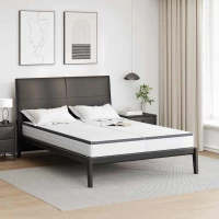 vidaXL Στρώματα 2 pcs Λευκό, Γκρι 70 x 190 cm Πλεκτό ύφασμα