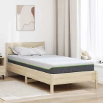 vidaXL Στρώμα Λευκό και Γκρι 100 x 200 cm Τσέπες ελατηρίων
