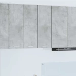 vidaXL Κρεμαστό ντουλάπι με ράφι Riga 2 pcs Σκυρόδεμα Γκρι και Λευκό