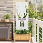 vidaXL Οθόνη Ιδιωτικότητας Κήπου Animal Print Λευκό 50 x 140 εκ