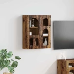 vidaXL Κρεμαστό ντουλάπι με ράφι Παλιό ξύλο 59 x 20 x 71.5 εκ