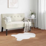 vidaXL Χαλιά Ψεύτικου Κουνελιού Olite Λευκό 80 x 120 cm Πολυεστέρας