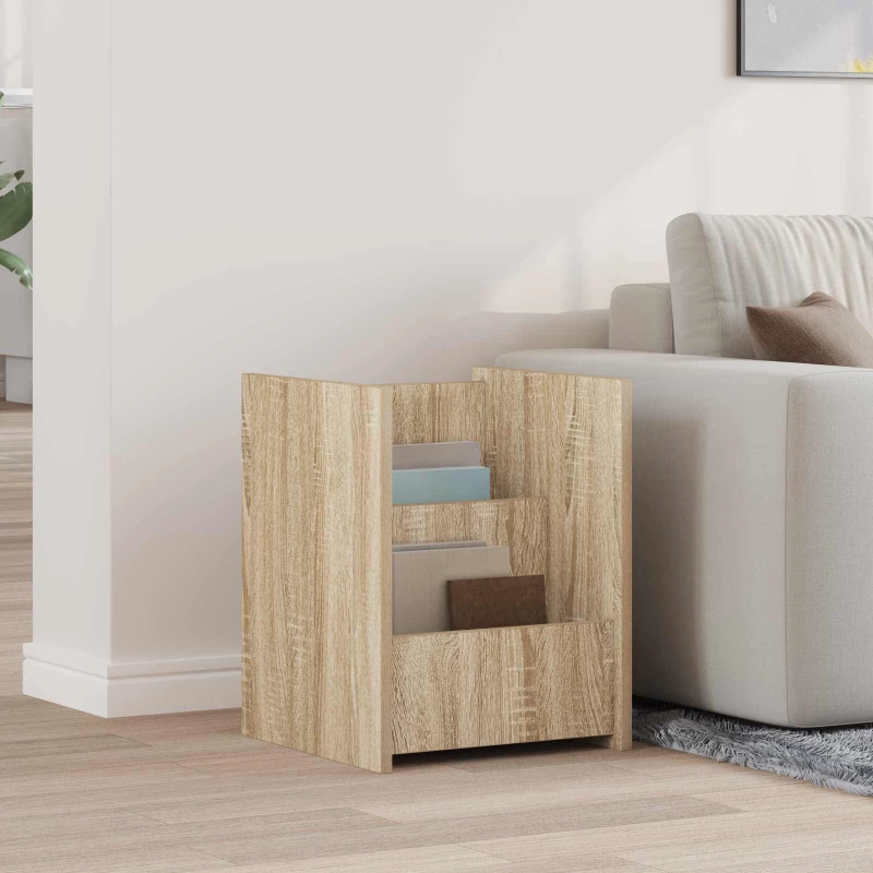 vidaXL Ράφι Περιοδικών Δρύς Sonoma 35 x 35 x 45 εκ Επεξεργασμένο ξύλο