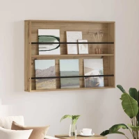 vidaXL Ράφι Περιοδικών Artisan Oak 100 x 12 x 70 εκ Επεξεργασμένο ξύλο