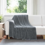 vidaXL Ριχτάρια 6 pcs Σκούρο Γκρι 150 x 200 cm Μαλλί