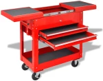 vidaXL Καρότσι εργαλείων Κόκκινο 70.5 x 37 x 71 cm Ατσάλι