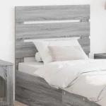 vidaXL Κεφαλάρι με κεφαλάρι Γκρίζο Σονομα 80 cm Επεξεργασμένο ξύλο
