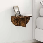 vidaXL Ράφι Τοίχου Καπνιστό Δρύς 38 x 19 x 19 εκ Επεξεργασμένο ξύλο