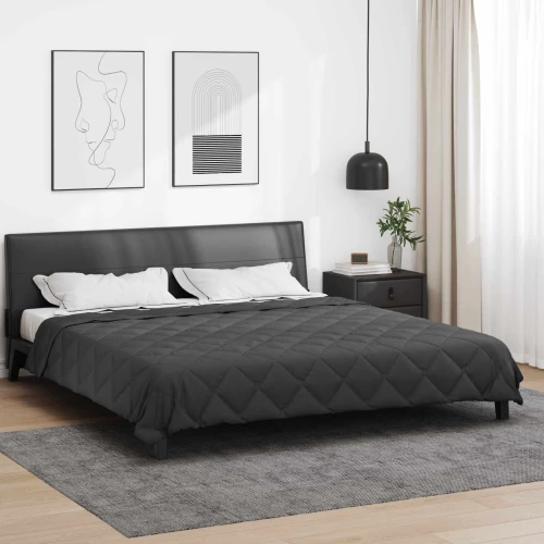 vidaXL Καλοκαιρινό Παπλωματοθήκη Ανθρακί 200 x 200 cm Μικροΐνες