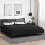 vidaXL Χειμερινό Παπλωματοθήκη Μαύρο 220 x 260 cm Μικροΐνες
