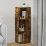 vidaXL Πλευρικό Ράφι Καπνιστό Δρύς 33 x 32 x 100,5 εκ