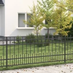 vidaXL Φράχτης Σπάικ Ρινγκ Μαύρο 200 x 130 εκ