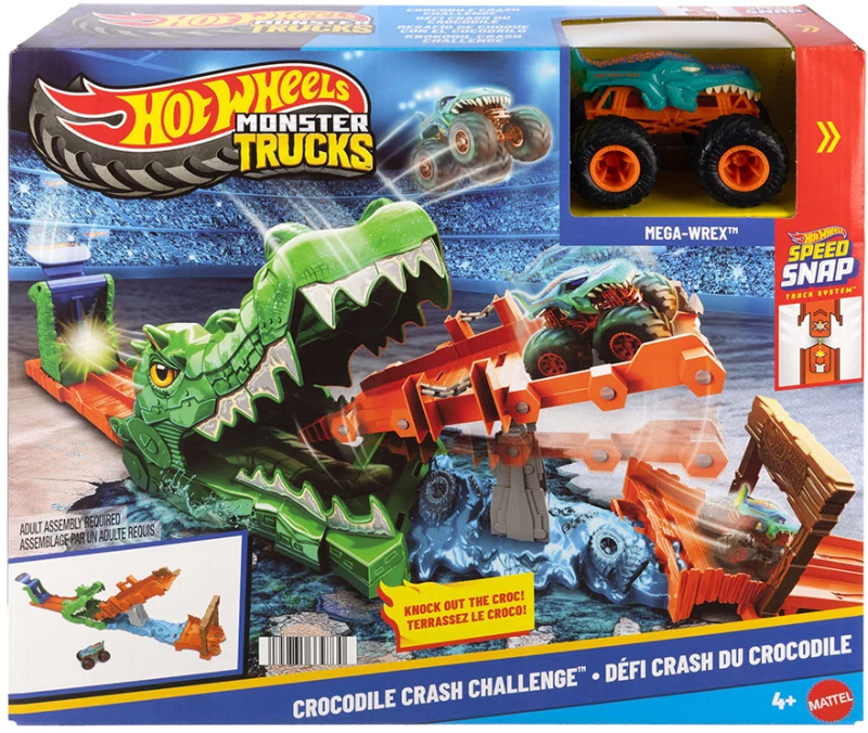 HOT WHEELS MONSTER TRUCKS ΠΙΣΤΑ ΕΞΟΝΤΩΣΗ ΚΡΟΚΟΔΕΙΛΟΥ (#JJN45)