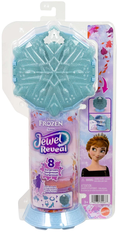 DISNEY FROZEN ΚΟΥΚΛΑ ΑΝΝΑ ΜΕ ΚΟΣΜΗΜΑΤΟΘΗΚΗ (#JJY37)