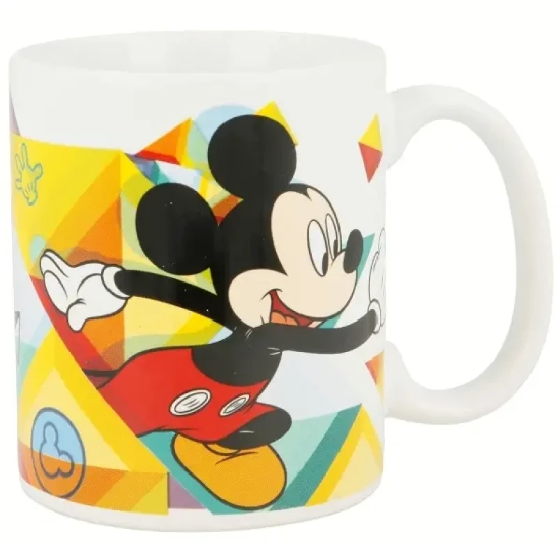 ΚΟΥΠΑ ΦΛΙΤΖΑΝΙ MICKEY MOUSE HAPPY SMILES ΜΠΛΕ ΚΟΚΚΙΝΟ ΚΕΡΑΜΙΚΗ 350ML 1TEM