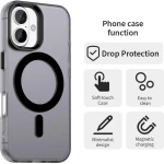 Θήκη iPhone 17 Techsuit CandyCase Σκληρή Ημιδιάφανη με MagSafe - Black (5949419313415)