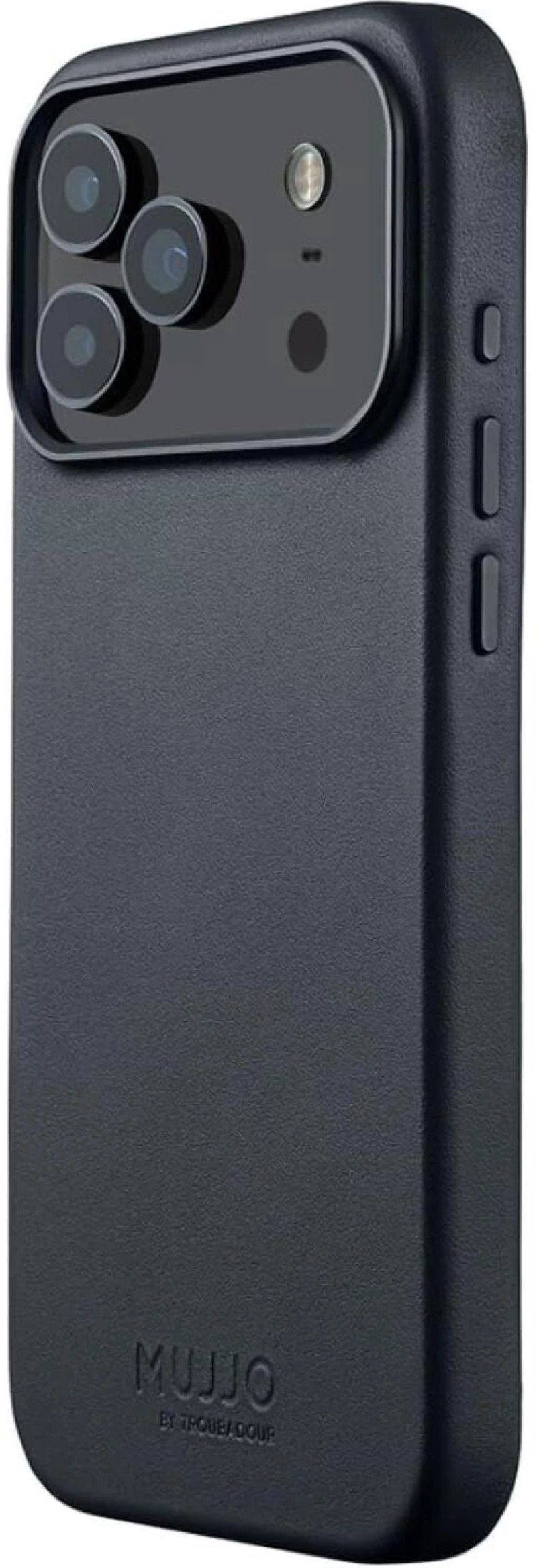 Θήκη iPhone 17 Pro Max MUJJO by Troubadour Full Leather Case Δερμάτινη με MagSafe - Basalt (MUJJO-CL-063-BS)