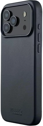 Θήκη iPhone 17 Pro Max MUJJO by Troubadour Full Leather Case Δερμάτινη με MagSafe - Basalt (MUJJO-CL-063-BS)