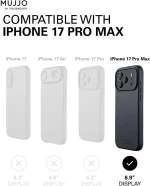 Θήκη iPhone 17 Pro Max MUJJO by Troubadour Full Leather Case Δερμάτινη με MagSafe - Basalt (MUJJO-CL-063-BS)