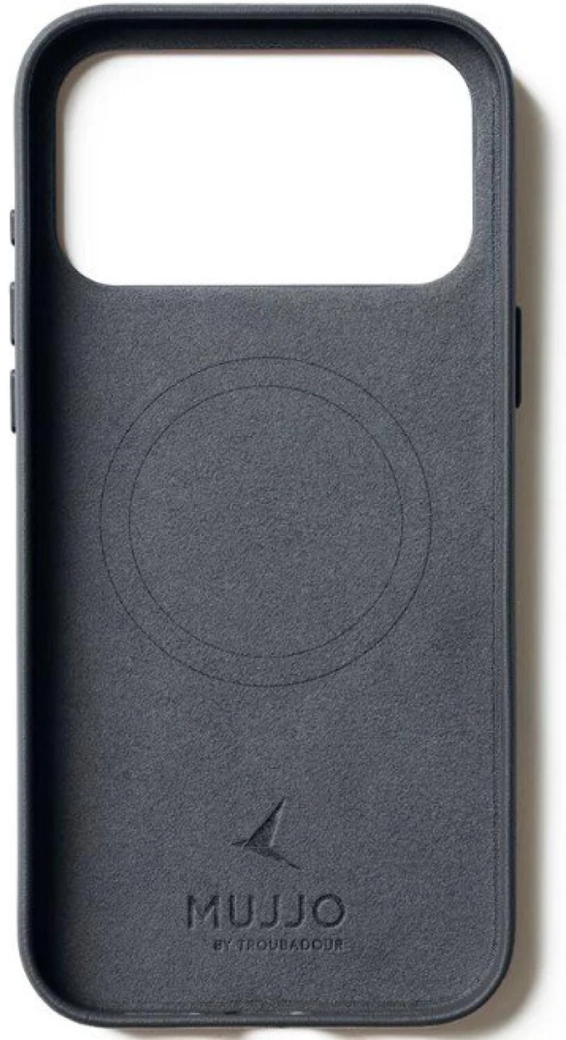 Θήκη iPhone 17 Pro Max MUJJO by Troubadour Full Leather Case Δερμάτινη με MagSafe - Basalt (MUJJO-CL-063-BS)