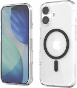 Θήκη iPhone 17 Spacecase Clear MagSafe Σκληρή Διάφανη με MagSafe - Black (5905719130978)