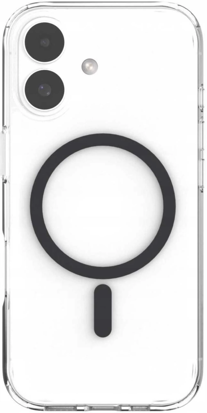 Θήκη iPhone 17 Spacecase Clear MagSafe Σκληρή Διάφανη με MagSafe - Black (5905719130978)