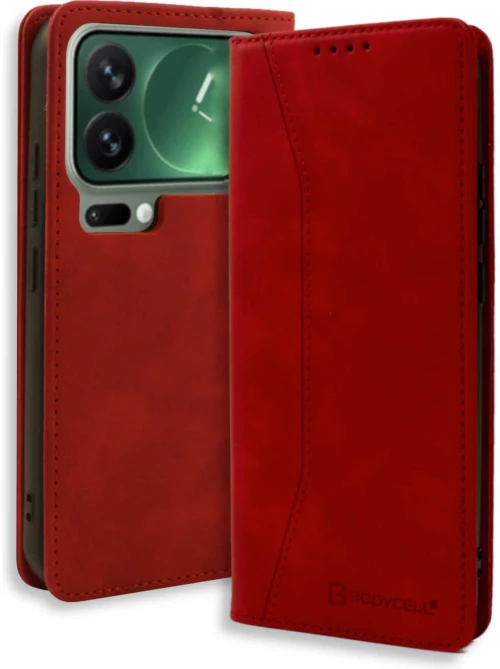 Θήκη Xiaomi 17 Pro Max Bodycell Book Case Πορτοφόλι - Red (5206015084553)