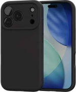 Θήκη iPhone 17 Pro Max Spacecase Silicone Mag Case Σιλικόνης με MagSafe - Black (5905719132170)
