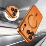 Θήκη iPhone 17 Pro Max Tech-Protect MagFlex Διάφανη Σιλικόνης με MagSafe - Shiny Cosmic Orange (5906302334629)