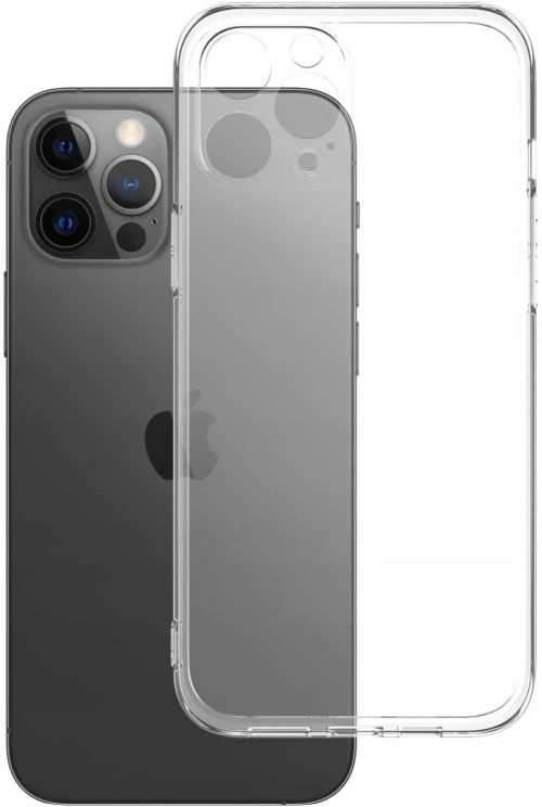 Θήκη iPhone 12 Pro Max Spacecase Clear Case Διάφανη Σιλικόνης 1mm - Transparent (5905719106249)