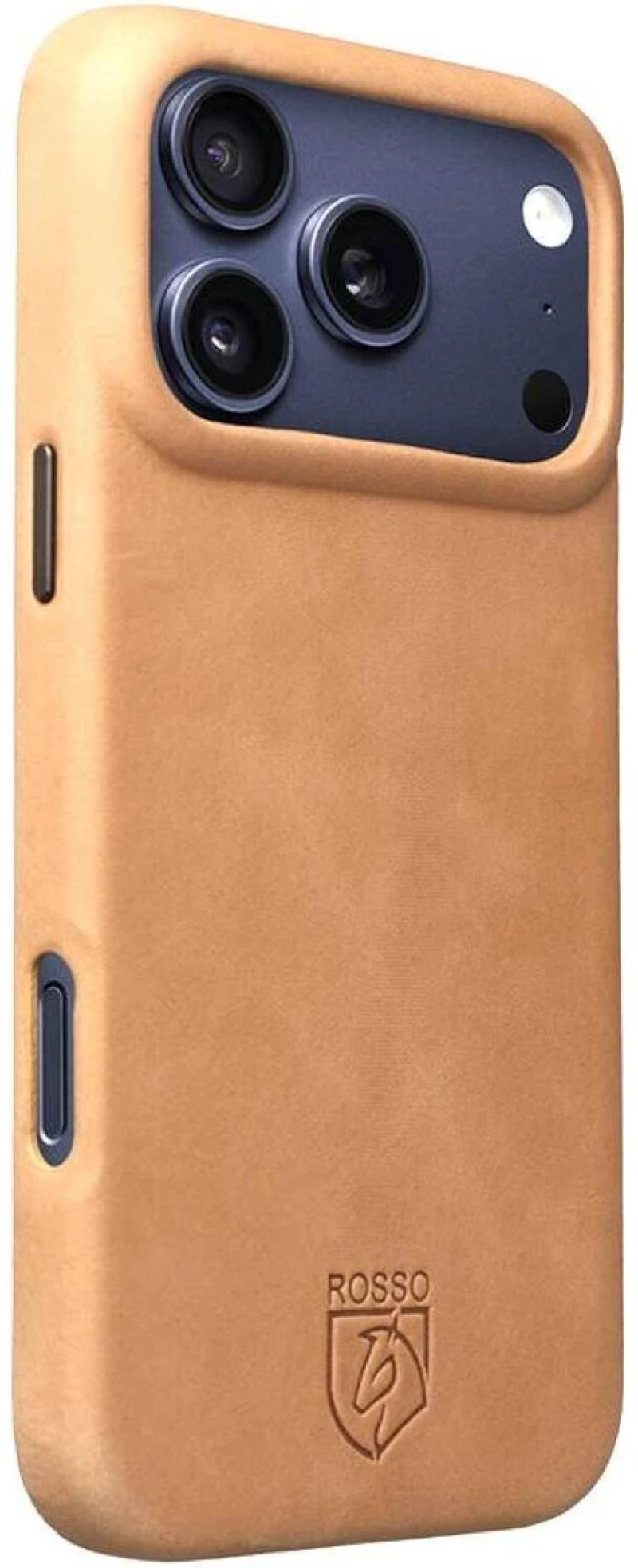 Θήκη iPhone 17 Pro Max Rosso Elite Back Cover Δερμάτινη με MagSafe - Light Brown (8719246484612)