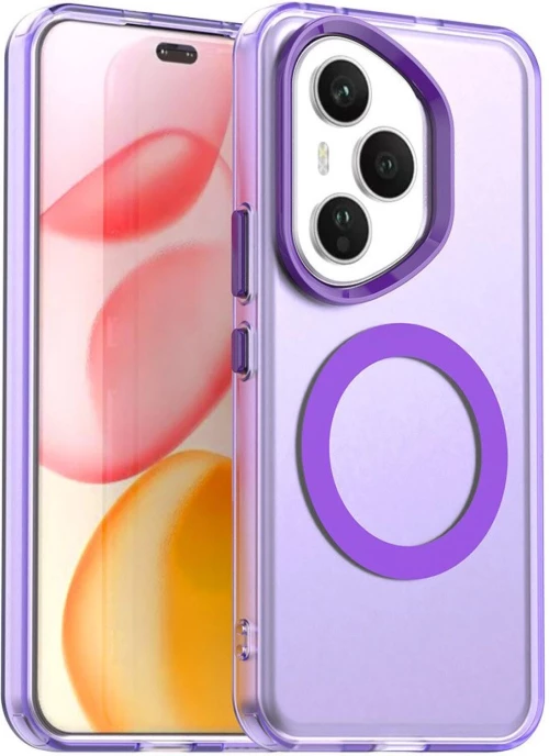 Θήκη Honor 400 Pro Techsuit CandyCase Σκληρή Ημιδιάφανη με MagSafe - Purple (5949419310728)