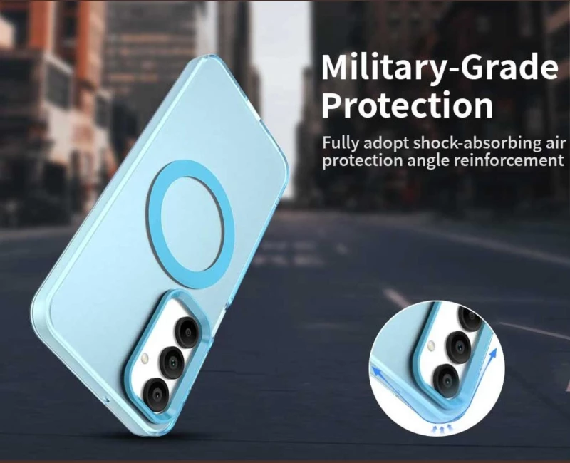 Θήκη Samsung Galaxy A16 Techsuit CandyCase Σκληρή Ημιδιάφανη με MagSafe - Blue (5949419312432)