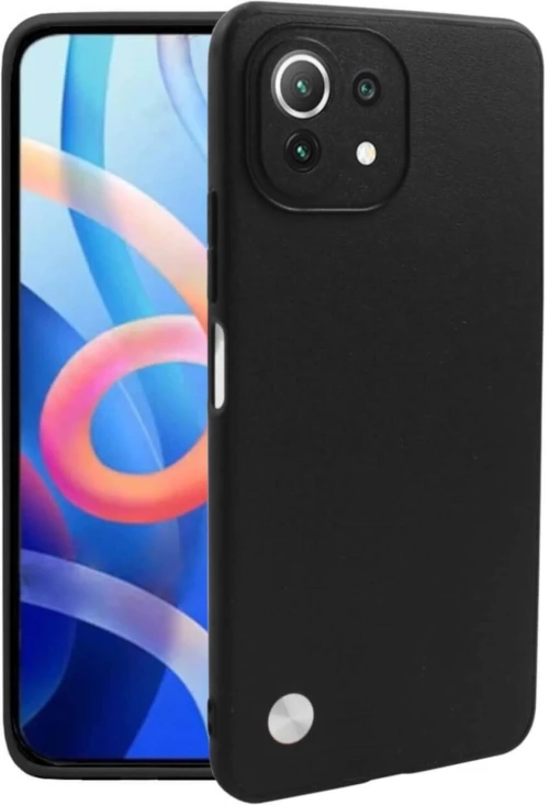 Θήκη Xiaomi Mi 11 Lite Bodycell Vegan Cover Σκληρή - Black (5206015077456)