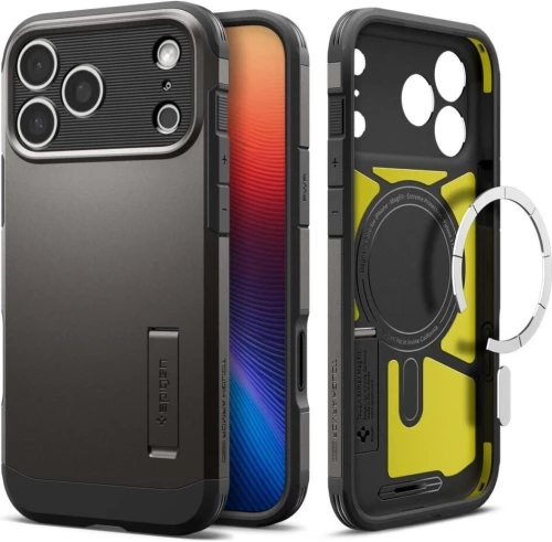 Θήκη iPhone 17 Pro Max Spigen Tough Armor T MagFit Ανθεκτική με Κάλυμμα για Camera Control & MagSafe - Gunmetal (ACS10298)