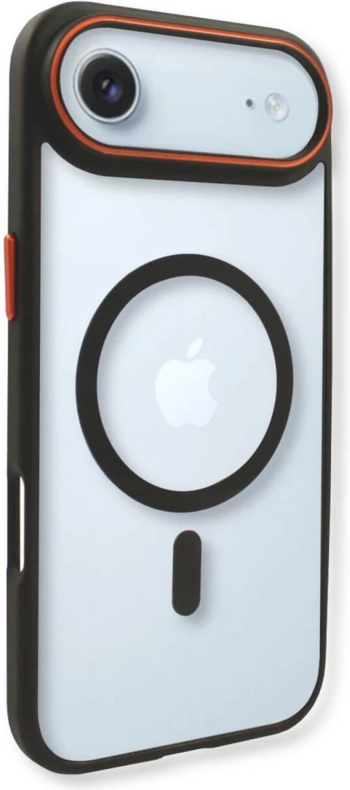 Θήκη iPhone Air Bodycell DualTone Hybrid Case Διάφανη Σκληρή με MagSafe & TPU Bumper - Black (5206015085222)