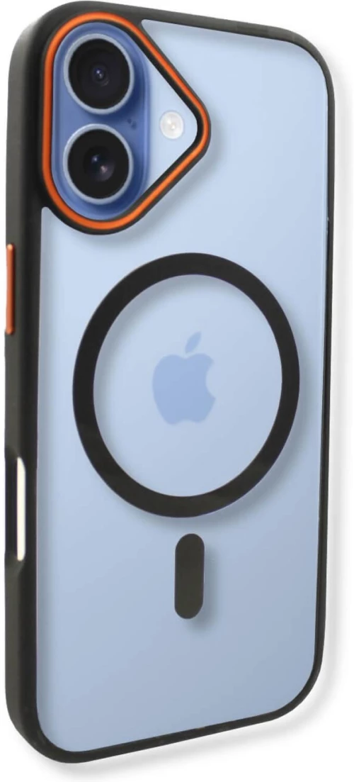 Θήκη iPhone 17 Bodycell DualTone Hybrid Case Διάφανη Σκληρή με MagSafe & TPU Bumper - Black (5206015085192)