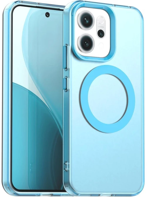 Θήκη Oppo Reno14 Techsuit CandyCase Σκληρή Ημιδιάφανη με MagSafe - Blue (5949419349346)