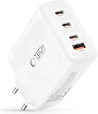 Φορτιστής Tech-Protect NC120W GaN Γρήγορος Ταξιδιού / Αντάπτορας με 1 x USB-A / 3 x Type-C 120W - White (5906302335923)
