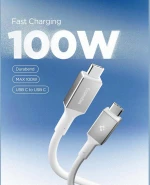 Καλώδιο Type-C Spigen Essential EB10010CC Φόρτισης 100W & Μεταφοράς Δεδομένων 5Gbps σε Type-C 100cm - White (ACA08774)