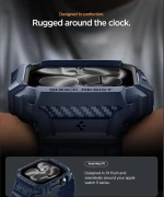 Θήκη Apple Watch 11 / 10 42mm Spigen Rugged Armor Pro 2 Unibody Σιλικόνης - Navy Blue (ACS10495)