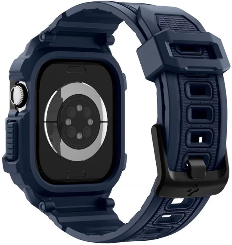 Θήκη Apple Watch 11 / 10 42mm Spigen Rugged Armor Pro 2 Unibody Σιλικόνης - Navy Blue (ACS10495)