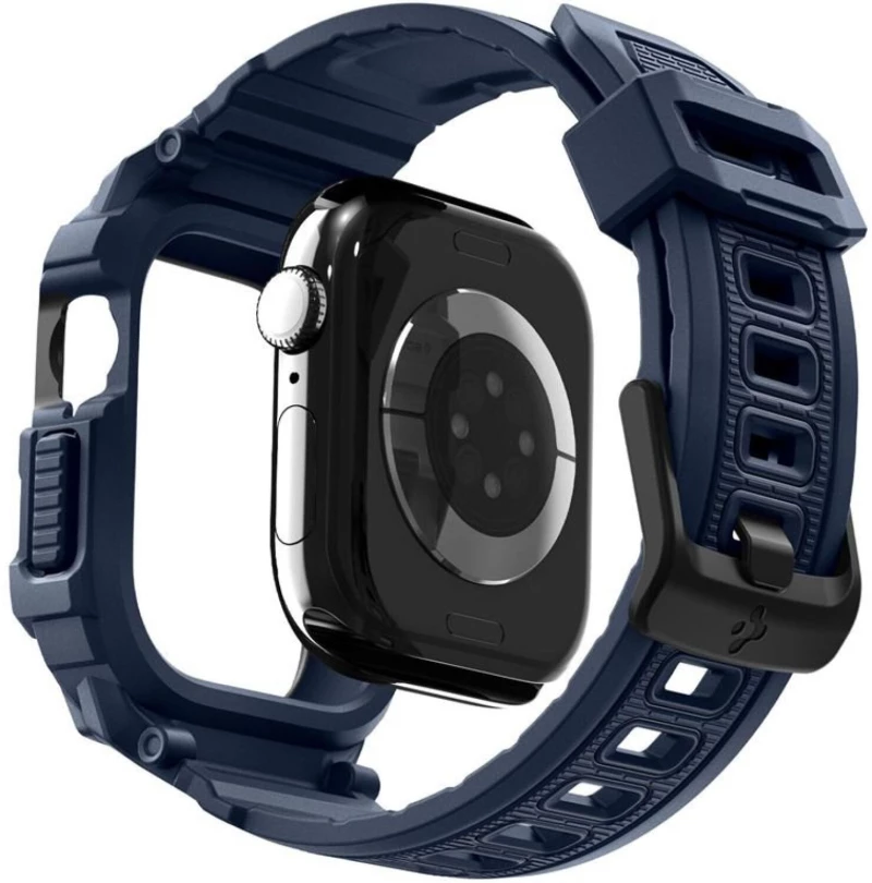 Θήκη Apple Watch 11 / 10 42mm Spigen Rugged Armor Pro 2 Unibody Σιλικόνης - Navy Blue (ACS10495)