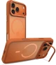 Θήκη iPhone 17 Pro Prodigee KickIt Διάφανη Ανθεκτική με MagSafe & KickStand - Orange (IPH17P-6.3-KICK-ORG)
