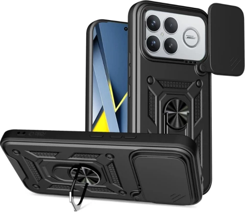 Θήκη Xiaomi Poco F8 Ultra Tech-Protect Camshield Pro Ανθεκτική με Κάλυμμα για την Κάμερα & Ring Holder - Black (5906302352746)