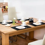 Σουπλά Relaxdays Set of 6 Rectangular Bamboo Placemats από Μπαμπού 45 x 30 cm 6 Τεμάχια - Black (10020505_46)