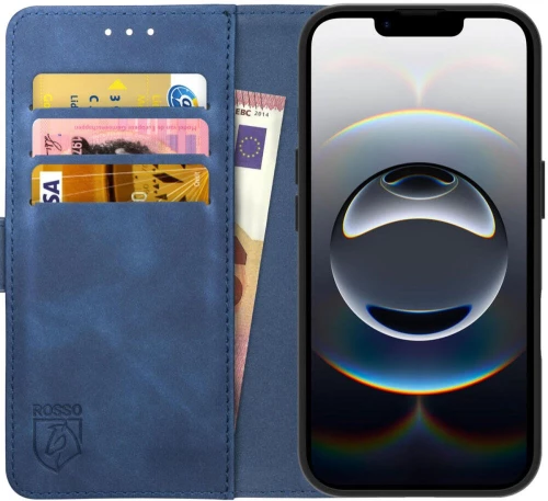 Θήκη iPhone 16e Rosso Element PU Πορτοφόλι - Blue (8719246468414)