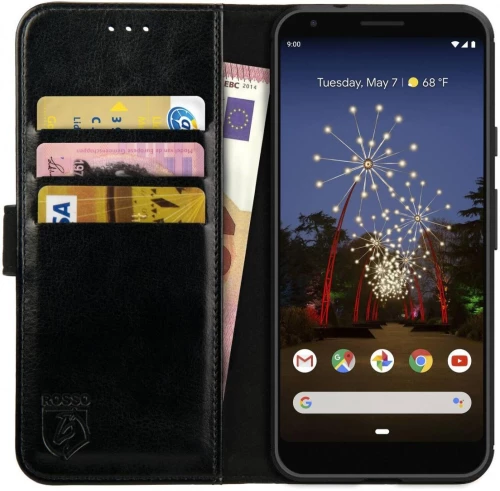Θήκη Google Pixel 3a Rosso Element PU Πορτοφόλι - Black (8719246182655)