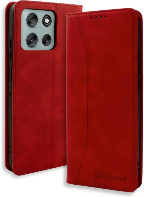 Θήκη Motorola Moto G86 / G86 Power Bodycell Book Case Πορτοφόλι - Red (5206015085062)